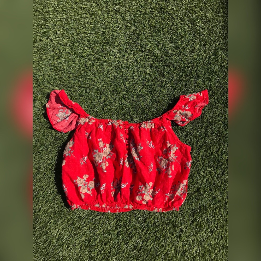 Papermoon Off the Shoulder Floral Top